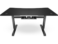 Svive Altair Gaming Desk matt svart med svarta sömmar Gaming desk