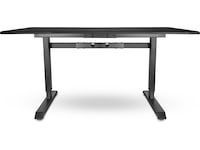 Svive Altair Gaming Desk matt svart med svarta sömmar Gaming desk