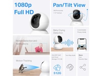 TP-Link Tapo C200 Övervakningskamera (vit) Övervakningskamera