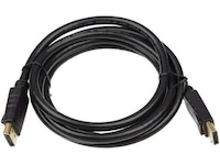 Displayport kabel 1m (svart) Skärmkablar