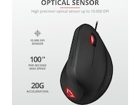 Trust GXT 144 Rexx Ergonomisk Gamingmus (svart) Gamingmus