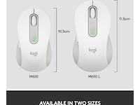 Logitech Signature M650 Medium  trådlös mus Offwhite Mus
