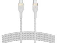 Belkin USB-C till USB-C kabel 2m (vit) USB-kablar