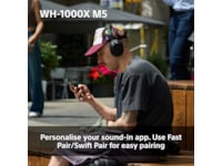 Sony WH-1000XM5 trådlösa hörlurar, Over-Ear (blå) Hörlurar