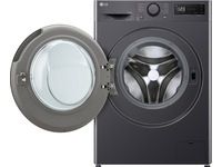 LG F4Y5RRPYJ tvätt-/torrkombimaskin (svart) Kombinerad tvättmaskin och torktumlare