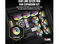 Corsair iCUE LINK QX120 RGB 120mm Fläkt (svart) Fläkt