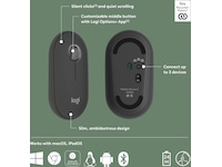 Pebble Mouse 2 M350s (svart) Mus