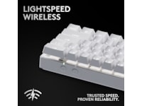 Logitech G Pro X 60 Lightspeed Tactile trådlöst gamingtangentbord (vit) Gamingtangentbord
