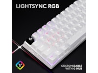 Logitech G Pro X 60 Lightspeed Tactile trådlöst gamingtangentbord (vit) Gamingtangentbord