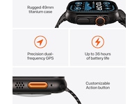 Apple Watch Ultra 2 49mm GPS + LTE Titan (svart) Smartwatches