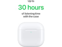 Apple AirPods 4 med brusreducering trådlösa öronproppar, in-ear (vit) In-ear hörlurar