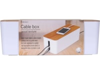 Andersson Stor kabelbox (vit/trä) Kabeldöljare och tillbehör