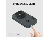 4smarts Qi2 Charging Station Trident (svart) Mobilladdare