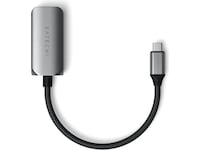 Satechi USB-C til Ethernet Adapter 18cm (grå) Kabel adapter och övergångar