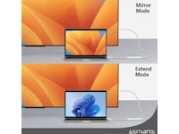 4smarts USB-C till HDMI adapter 15cm (vit) Kabel adapter och övergångar