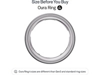 Oura Ring 4 Smart Ring str. 9 (borstad silver) Smart ring