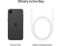 iPhone 16e 128GB (svart) Mobiltelefoner
