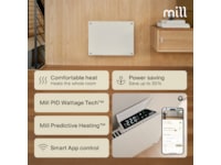 Mill Glass Smart WiFi Gen 4 panelradiator 400W Panelelement