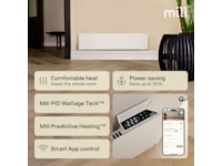 Mill Glass Smart WiFi Gen 4 panelradiator 850W Panelelement