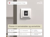 Mill Smart WiFi golvtermostat (matt vit) Tillbehör till värme