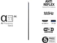 LG 55" G5 AI 4K OLED Smart TV (2025) 50 - 59 tums TV