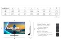 Philips 48" OLED810/12 OLED Smart Ambilight AI TV (2025) 20 - 49 tums TV