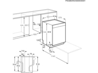 Electrolux 600 SatelliteClean diskmaskin (vit) Underbyggd diskmaskin