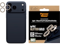 PanzerGlass iPhone 17 Pro / 17 Pro Max / 16 Pro / 16 Pro Max Hoops Linsskydd (glitter gold) Skärmskydd