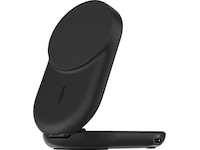 Belkin UltraCharge 2-i-1 Qi2 trådlös laddare (svart) Trådlös laddare