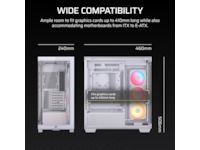 Corsair 3500X LXR LINK Mid Tower (vit) Midi tower