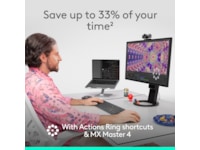 Logitech MX Master 4 Trådlös Ergonomisk Mus (ljusgrå) Mus