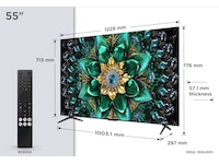 TCL 55" Q6C Premium QD-MiniLED TV (2026) 50 - 59 tums TV