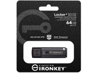 Kingston IronKey Locker+ 50 G2 USB-minne 64 GB USB-minnen