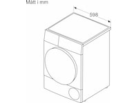 Bosch WQK2420LSN Serie 6 Torktumlare 9 kg (vit) Torktumlare