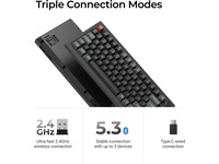 Keychron V1 Ultra 75% 8K Brown Trådlöst Gamingtangentbord Gamingtangentbord