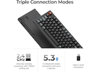 Keychron V6 Ultra 100% 8K Brown Trådlöst gamingtangentbord Gamingtangentbord