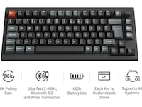 Keychron V1 Ultra 75% 8K Red Trådlöst Gamingtangentbord Gamingtangentbord