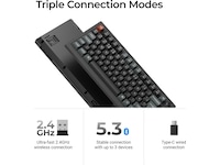 Keychron V1 Ultra 75% 8K Red Trådlöst Gamingtangentbord Gamingtangentbord