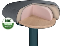 Leitz Ergo Active Balance stol med komfortsits (mörkgrå) -B-Grade Demo övrigt