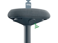 Leitz Ergo Active Balance stol med komfortsits (mörkgrå) -B-Grade Demo övrigt