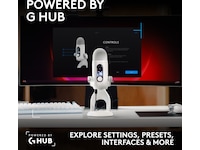 Logitech G Yeti 2 bordsmikrofon (vit) Mikrofon