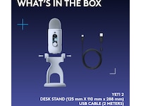 Logitech G Yeti 2 bordsmikrofon (vit) Mikrofon