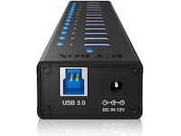 ICY BOX IB-AC6113 USB Hub/Port Dockningsstation och USB-hub
