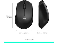 Logitech M330 Silent Plus Trådlös PC mus (svart) Mus