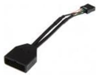 USB 2.0 till USB 3.0 Adapter 15cm (svart) USB-kablar