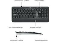 Logitech MK540 Advanced Combo Trådlös Mus & tangentbord -combo-paket
