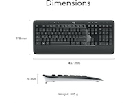 Logitech MK540 Advanced Combo Trådlös Mus & tangentbord -combo-paket