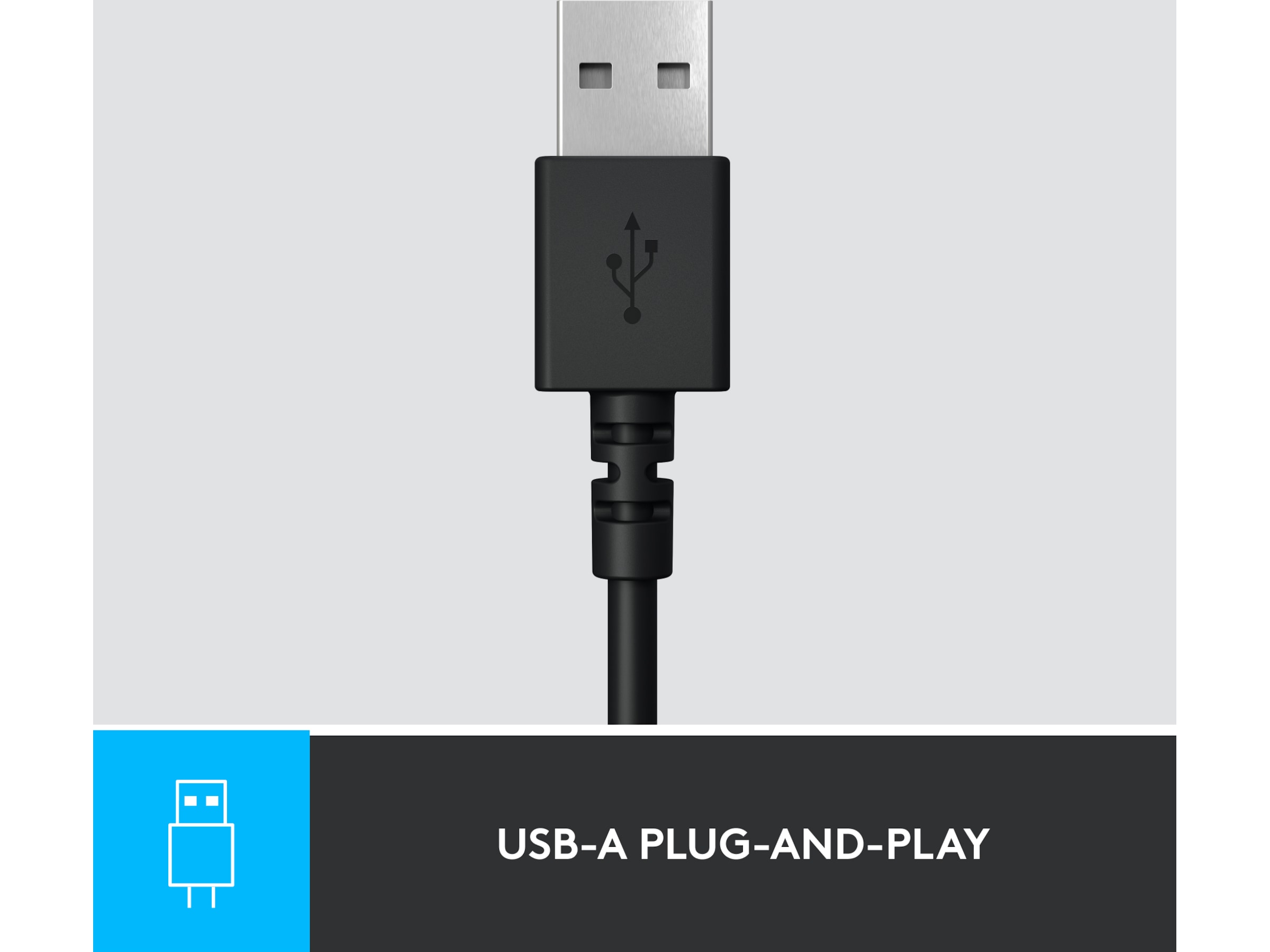 Logitech H390 USB PC Headset (svart) Headset