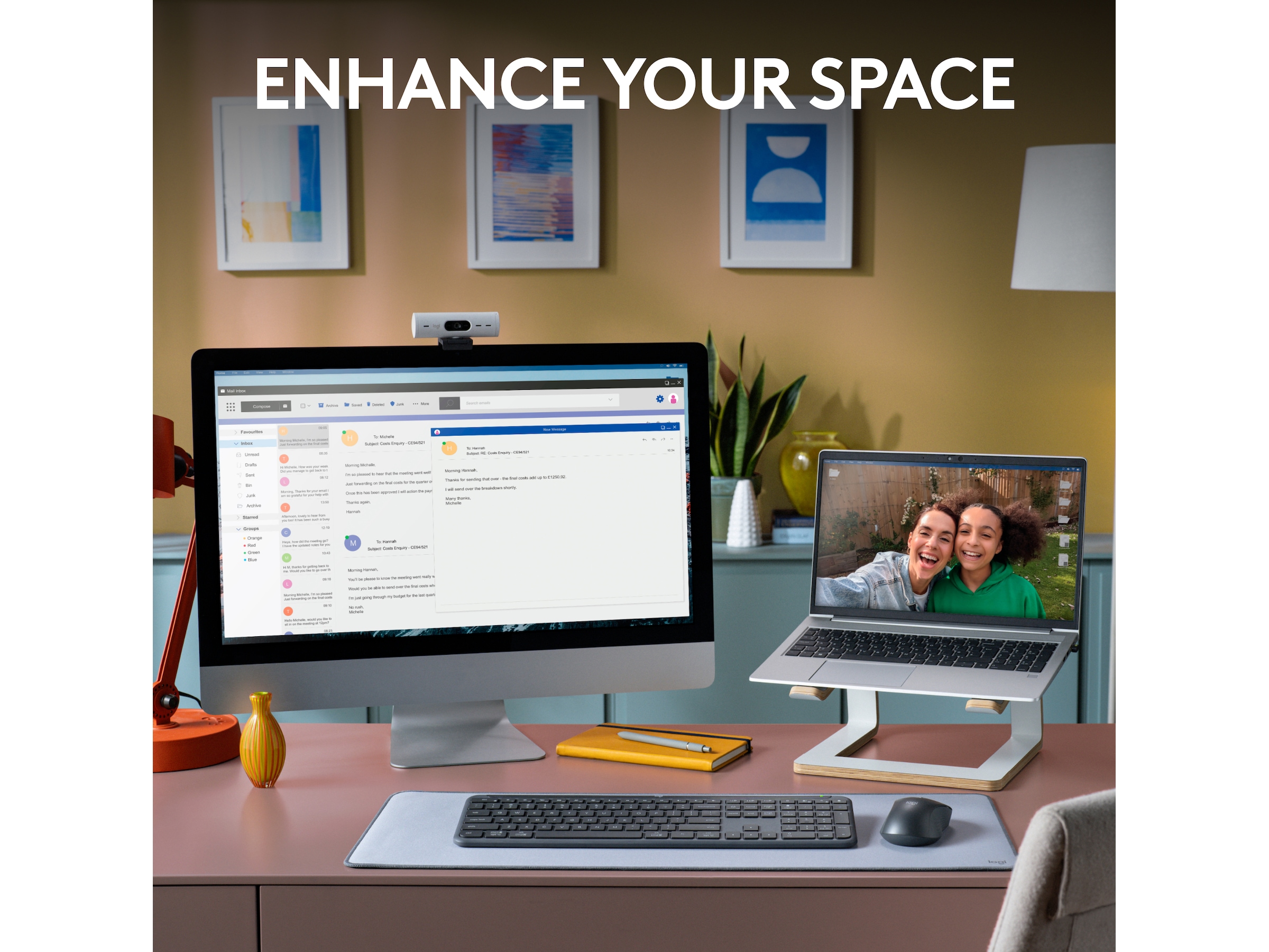 Logitech Signature Slim Combo MK950 (graphite) Mus & tangentbord -combo-paket