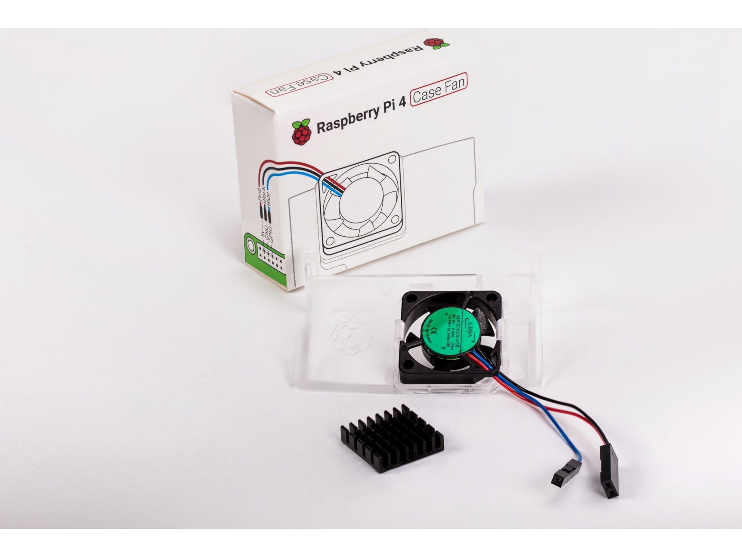 Raspberry Pi-fläkt och heatsink till Pi 4-case Tillbehör